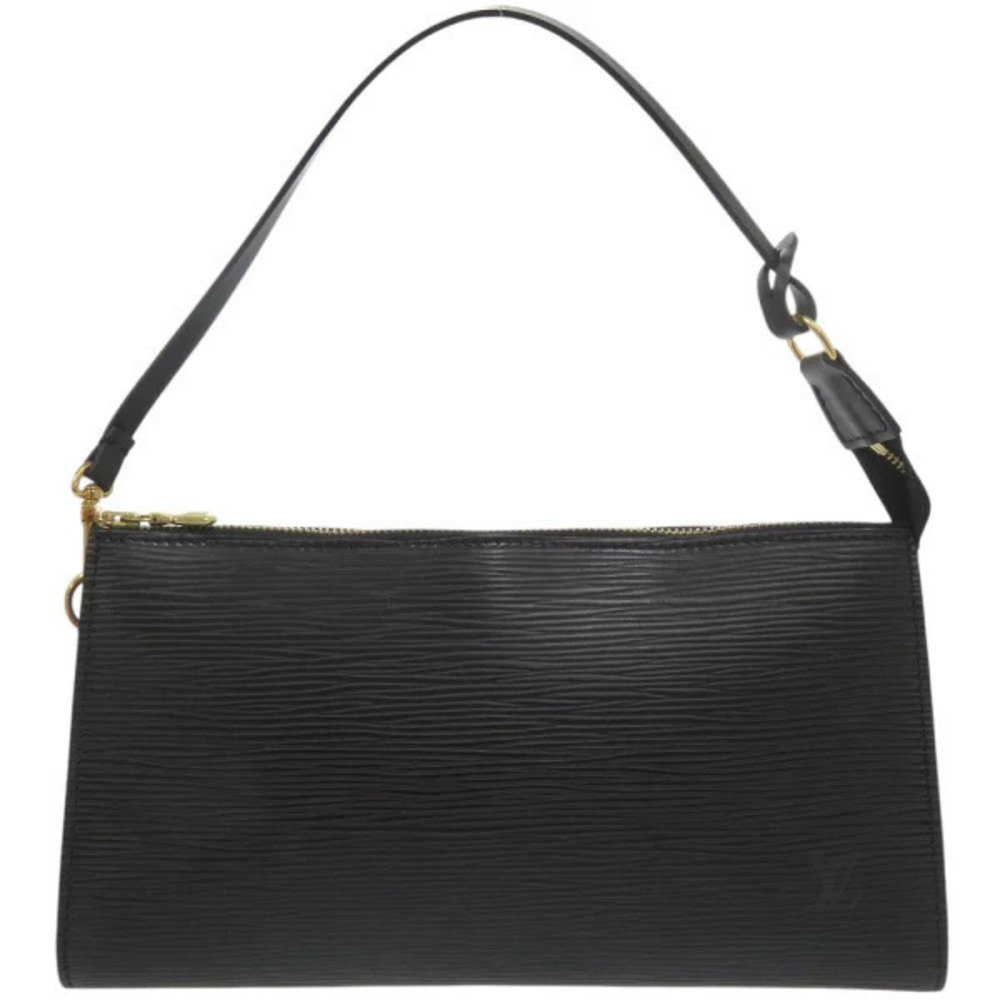 Louis Vuitton Pochette Accessoires Epi Noir Black Pouch Clutch LV